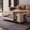 Modern Light Luxury Lifting and Rotating Top Coffee Table