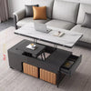 Modern Lifting Tabletop Coffee Table with 4 Stools