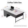 Modern Lifting Tabletop Coffee Table with 4 Stools