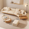 Japandi Solid Wood Curved Sofa