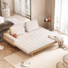 Tatami Pull Out Corduroy Fabric Solid Wood Frame Sofa Bed