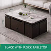 Multifunctional Lift Top Coffee Table With 4 Storage Stools