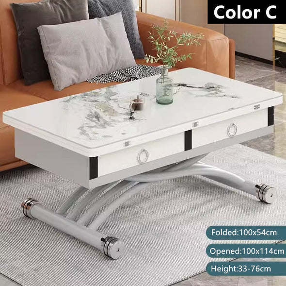 Multifunction Lifting Coffee Table with Drawers