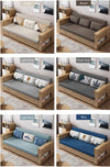 Convertible Sofa Bed and Lounge Chaise Set with Underneath Storage