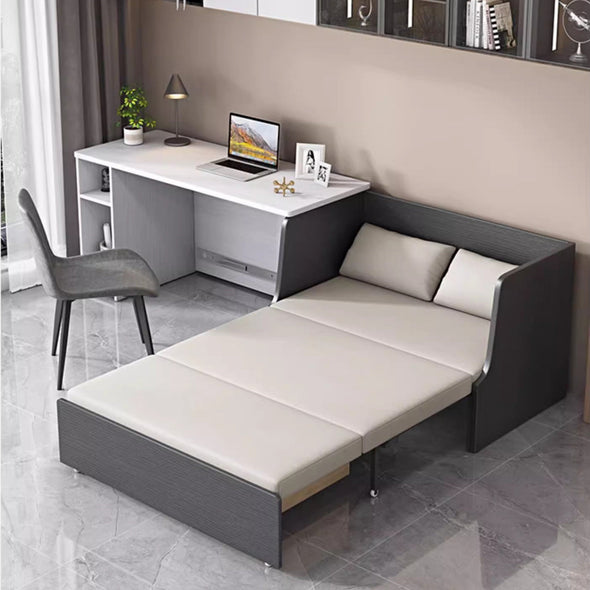 Space Saving Sofa Bed with Underneath Storage and  Computer Desk Set