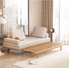 Tatami Pull Out Corduroy Fabric Solid Wood Frame Sofa Bed