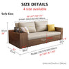 Multifunction Sofa Bed with Gongfu Tea Table Armrest and Underneath Storage