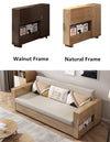 Convertible Sofa Bed and Lounge Chaise Set with Underneath Storage