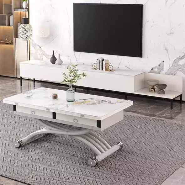 Multifunction Lifting Coffee Table with Drawers