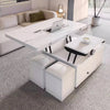 Multifunctional Lift Top Coffee Table With 4 Storage Stools