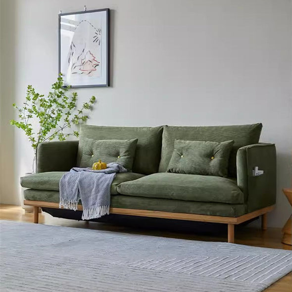 Upholstered Corduroy Sleeper Sofa Bed