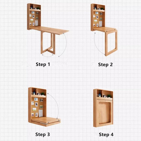 Wall Mounted Folding Desk and Dining Table