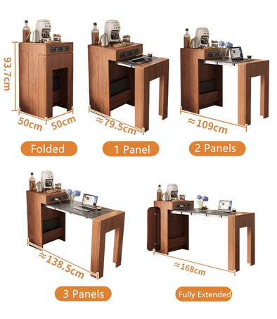 Space Saving Designed Mini Extendable Console Table 