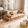 Multifunction Fabric High Box Storage Sofa