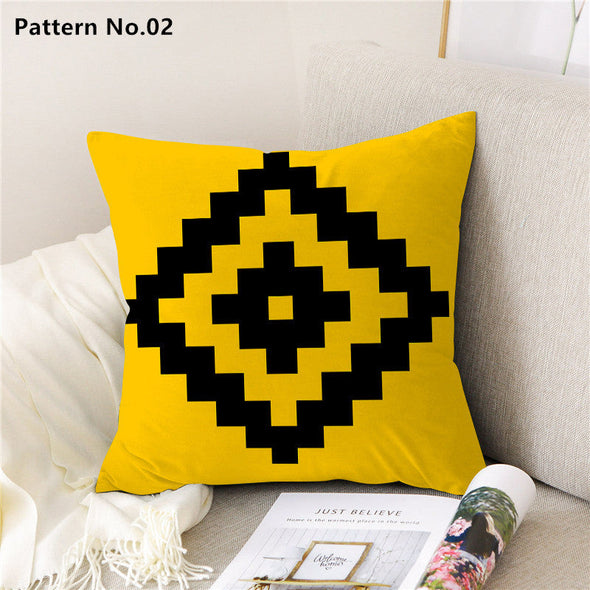 Throw Pillow Case Cushion Cover 18 x 18 inches 45 x 45 cm(Pattern No.01~22)