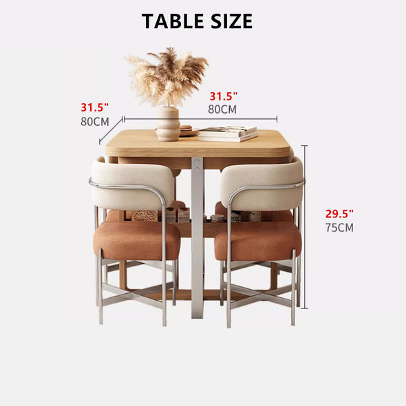 Extendable Tabletop Solid Wood Dining Table