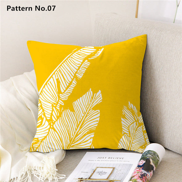 Throw Pillow Case Cushion Cover 18 x 18 inches 45 x 45 cm(Pattern No.01~22)