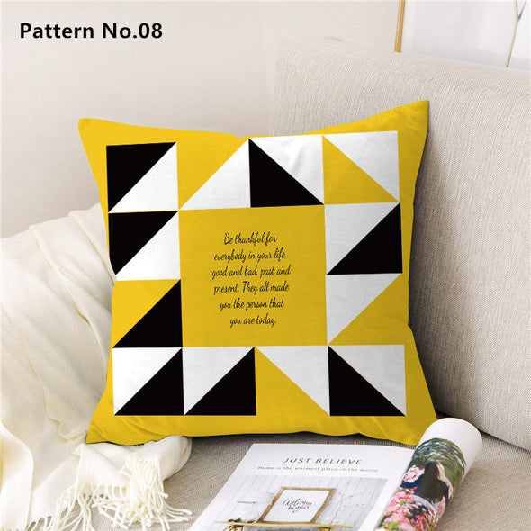 Throw Pillow Case Cushion Cover 18 x 18 inches 45 x 45 cm(Pattern No.01~22)