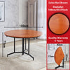 New Arrival Space Saving Round Folding Table