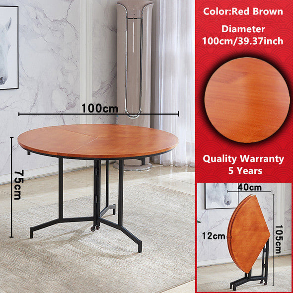 New Arrival Space Saving Round Folding Table