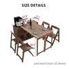 Folding and Expandable Multifunction Dining Table with Hidden Storage Design Cabinet