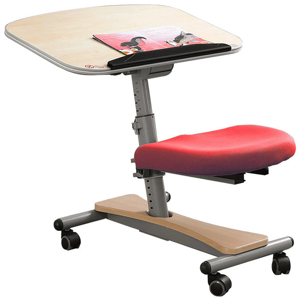 Movable and Adjustable Children's Study Table Mobile Workstation for Adults