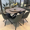 Rotating Extendable Ceramic Top Round Dining Table