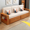 Modern Full Size Sleeper Sofa with Detachable Mattress and Storage Underneath