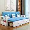 Modern Full Size Sleeper Sofa with Detachable Mattress and Storage Underneath