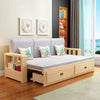 Modern Full Size Sleeper Sofa with Detachable Mattress and Storage Underneath