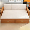 Modern Full Size Sleeper Sofa with Detachable Mattress and Storage Underneath