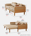 Janpandi Pull Out  Multifunction  Solid Wood Frame Sofa Bed