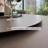 Rotating Extendable Ceramic Top Round Dining Table