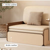 Nordic Modern Leathair Pull Out Sofa Bed with Rotating Desk