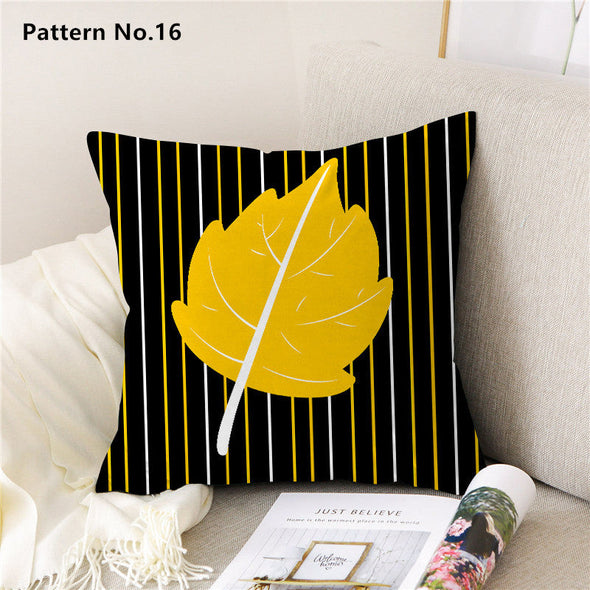 Throw Pillow Case Cushion Cover 18 x 18 inches 45 x 45 cm(Pattern No.01~22)