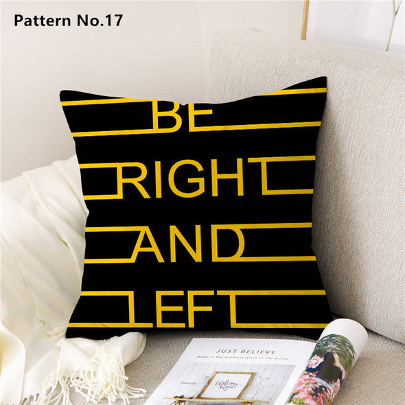 Throw Pillow Case Cushion Cover 18 x 18 inches 45 x 45 cm(Pattern No.01~22)