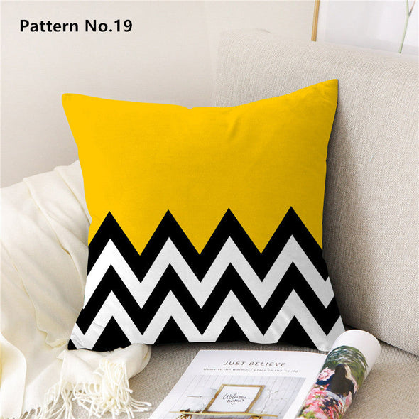 Throw Pillow Case Cushion Cover 18 x 18 inches 45 x 45 cm(Pattern No.01~22)