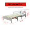 wood sofa bed foldable multifunctional 