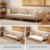 Japandi Solid Wood  Sofa Bed