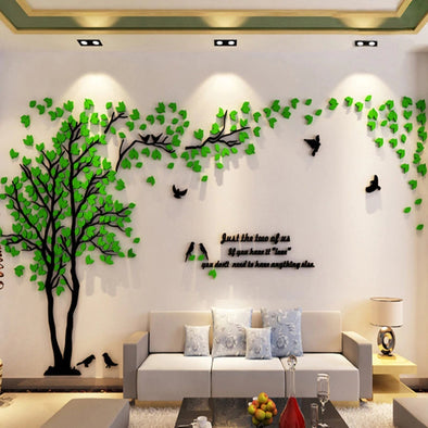 3d Couple Tree Acrylic Wall Murals