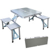 Aluminium Alloy Outdoor Camping Picnic Table Integrated Folding Table and Chair