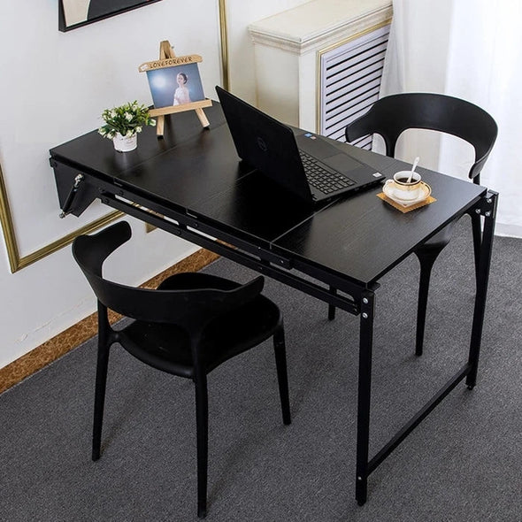 BLACK FOLDING TABLE WALL MOUNTED