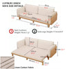 Japandi Solid Wood  Sofa Bed