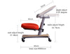 Movable and Adjustable Children's Study Table Mobile Workstation for Adults