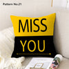 Throw Pillow Case Cushion Cover 18 x 18 inches 45 x 45 cm(Pattern No.01~22)