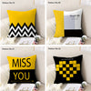 Throw Pillow Case Cushion Cover 18 x 18 inches 45 x 45 cm(Pattern No.01~22)