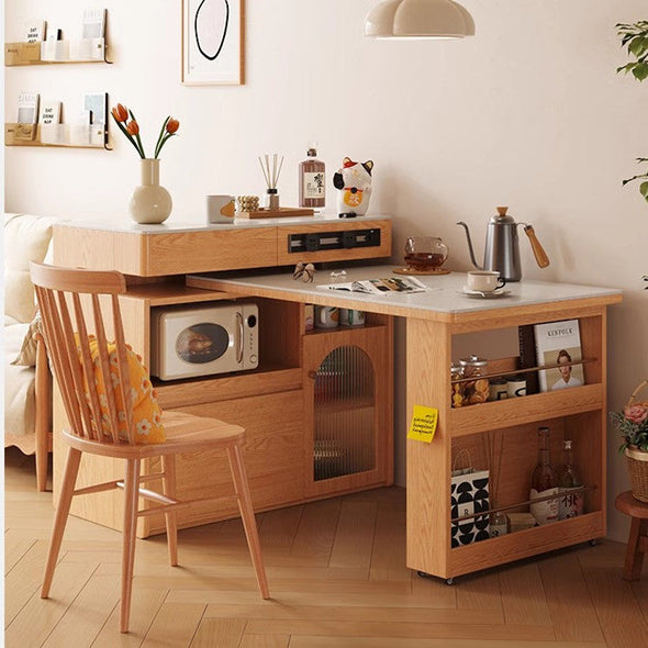 Sitered Sintered Stone Kitchen Island with 180 Degree Rotating Table – EMERIT