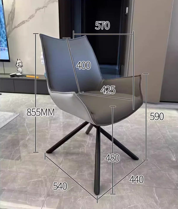 Rotating Extendable Ceramic Top Dining Table