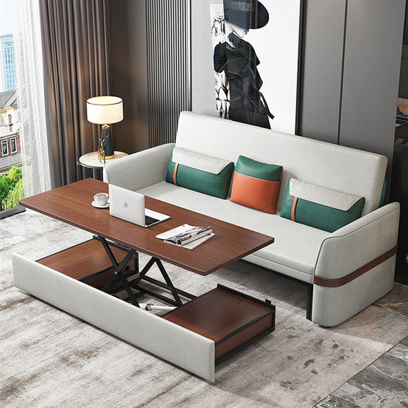 Sofa Bed with Liftable Coffee Table