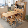 Kitchen Hutch Cabinet with Double Drop Leaf Dining Table